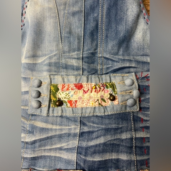 Desigual Denim Patchwork Vest - Picture 9 of 11